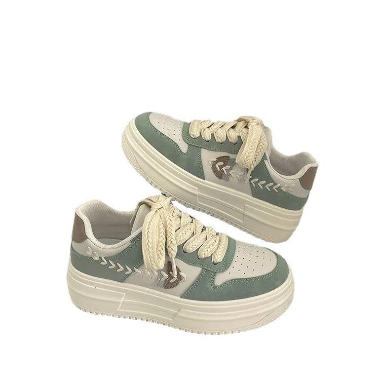 Summer women's shoes new shoes spring trendy versatile niche board shoes casual platform wheat ears