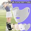 1Pc For Men Summer For Women Silk Scarf Sun Uv Protection Ice Silk Face Scarf Sunscreen Mask Anti-Uv Face Cover Sunscreen Veil