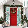 Christmas Curtain Hanging Flag Thanksgiving Banner Door Flag Party Flag Christmas Decoration