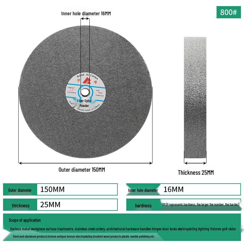 Huafeng Nylon Fiber Polishing Wheel - Sizes 150 to 350