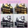 Ornament 2025 Ramadan Table Kareem Wooden Acrylic Eid Mubarak Moon Star Castle Diy Tabletop Decoration Islamic Party Home Decor