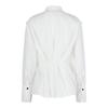 Salvatore Ferragamo Irregular Pleat Blouse White