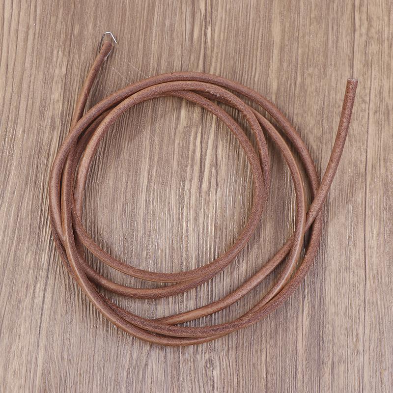 1Pc 183Cm Leather Belt Treadle Parts With Hook 3/16" 5Mm Easy Installment For Household Old Sewing Machines Accessory