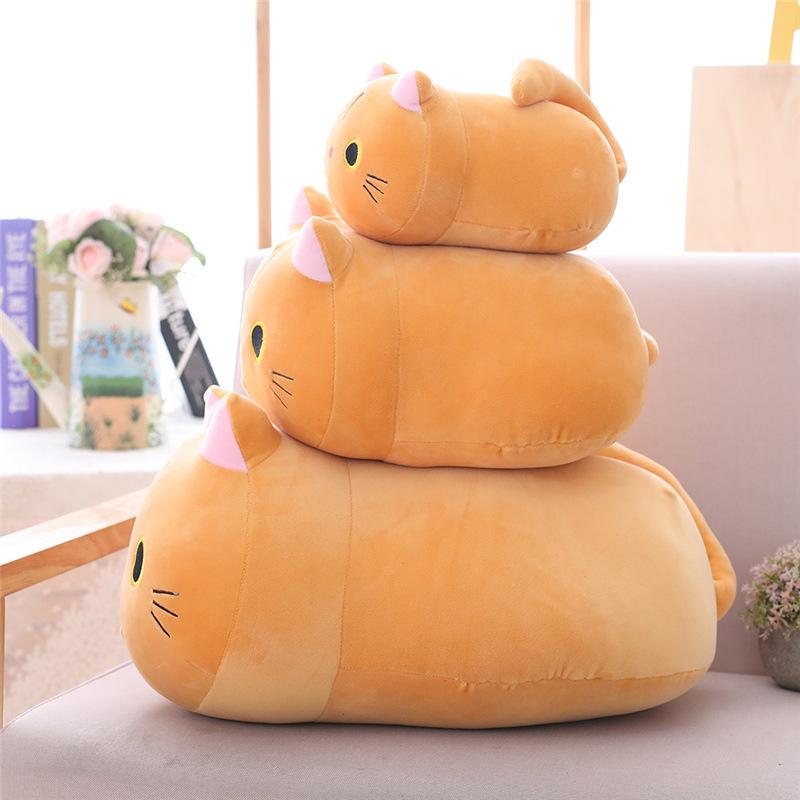 Cute Cat Throw Pillow Kitten Plush Toy Cat Doll Shadow Cat Back Doll Animal Rag Doll Gift