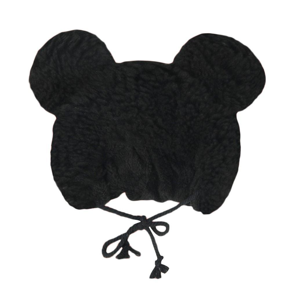 Cute Bear Ears Bomber Hats Cashmere Cycling Cap Fashion Windproof Cap  for Women