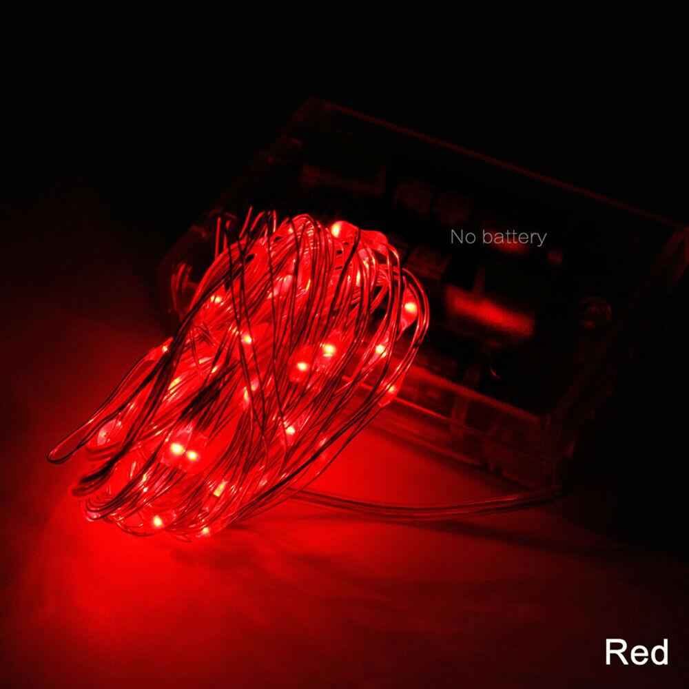 1m - 10m LED String Light 9 Colors Fairy Lights 10-100LEDs Copper Wire Battery Powered for Wedding Xmas Party Decor Holiday Lamp