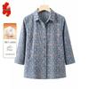 Mid-Aged Women's Pure Cotton Floral Print Shirt