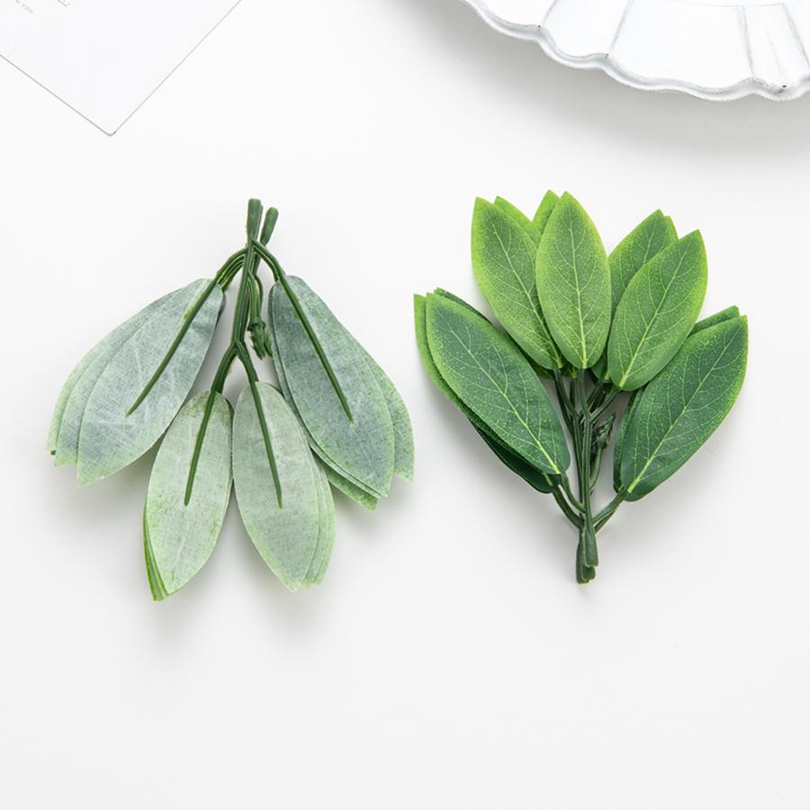50/100Pcs Silk 4-Leaf Fake Plants Wedding Party Christmas Wreath Photography Props Home Birthday Decor Crafts Artificial Flowers
