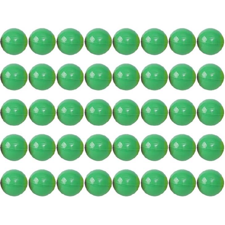 PRETYZOOM 50pcs Empty Colored Round Capsules 5cm Vending Machine Capsules Lottery Balls Small Bingo Raffle Drawing Balls