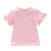 Baby Girls Sommer Bomull Letter Hjertetrykk T-skjorte Topper Bluse Kortermet Barn Uformelle T-skjorter