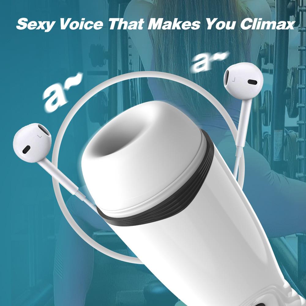 Nový automatický mužský masturbační kalíšek Kouření Sání Sex Machine Sání Kouření Vaginální masturbace Pussy Vibrator Sexuální hračky pro muže