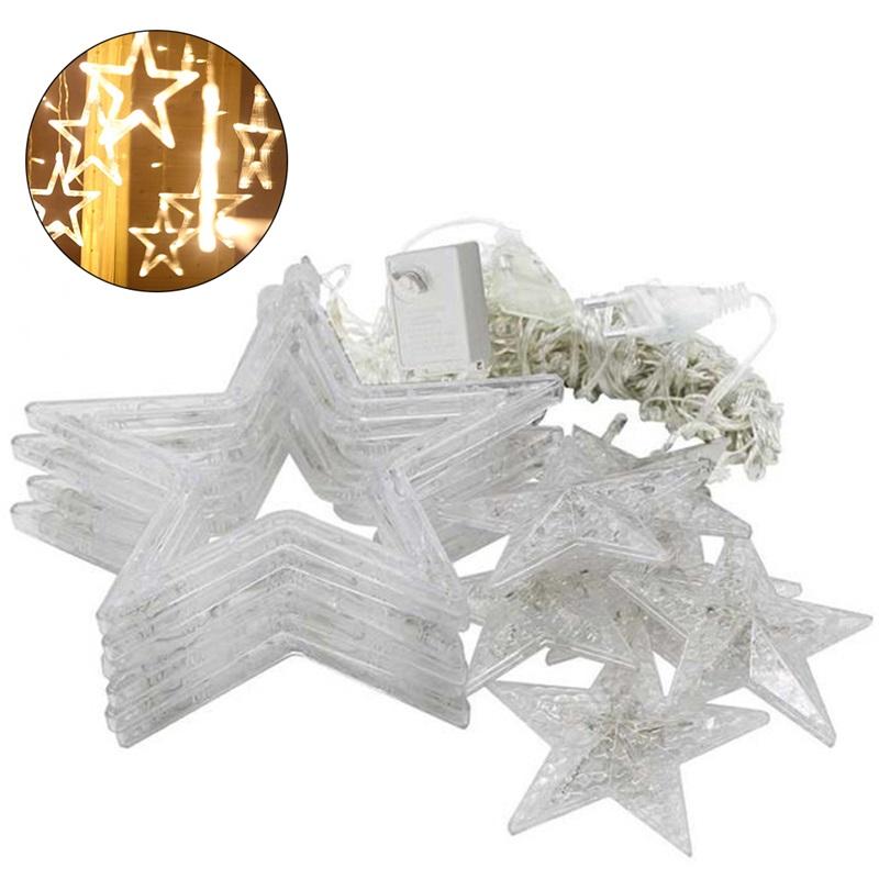 138 LEDs Star String Light Style Decorative Light for Wedding Party Decorations