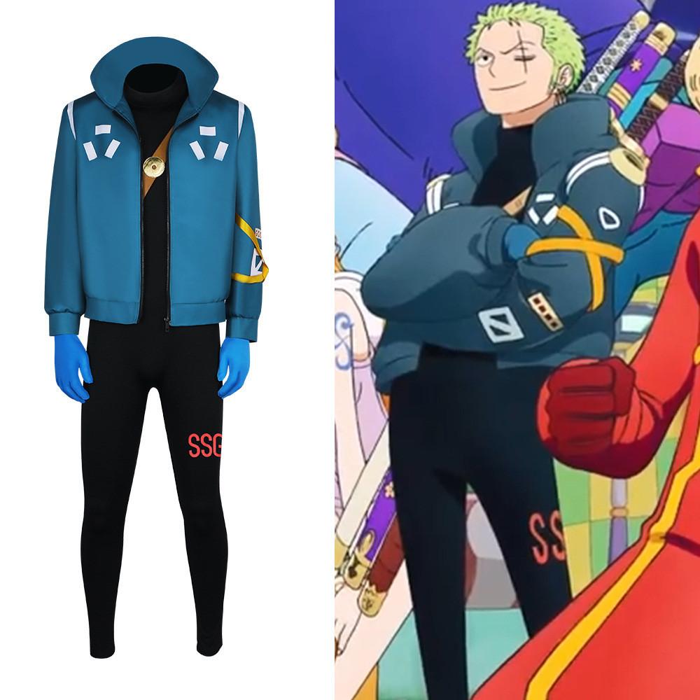 One Piece Pirate King Cosplay Costume Luffy Jacket Anime Outfit Role Play Clothing