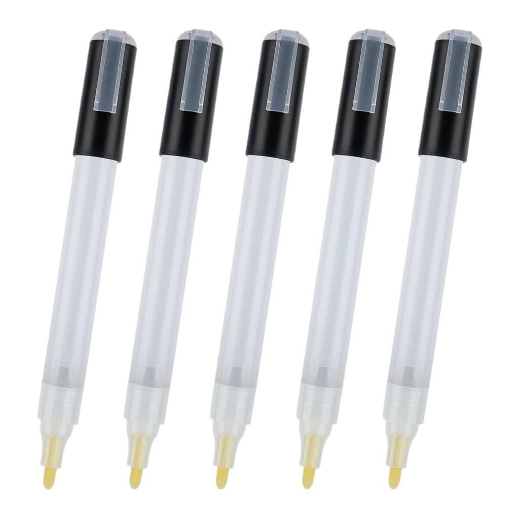 6 Stück leere Nachfüll-Farbmarker, ungebrauchte Acrylfarbstifte, nachfüllbare Farbmarker, leere nachfüllbare Marker zum Bemalen von Steinen