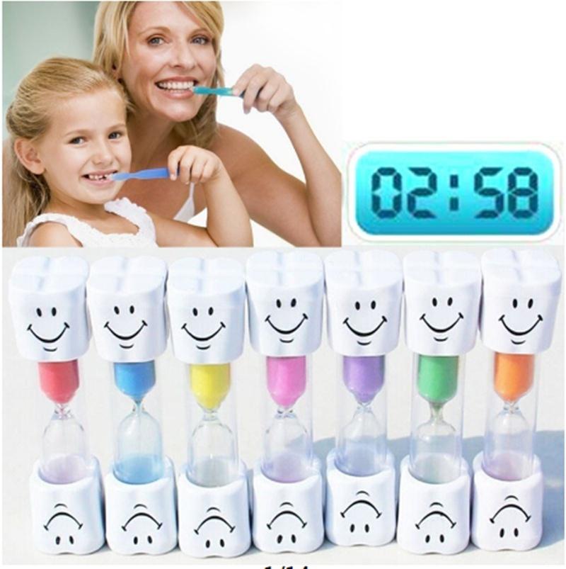 Hourglass attractive design multicolor 3 minute smiley sand egg timer 1pcs