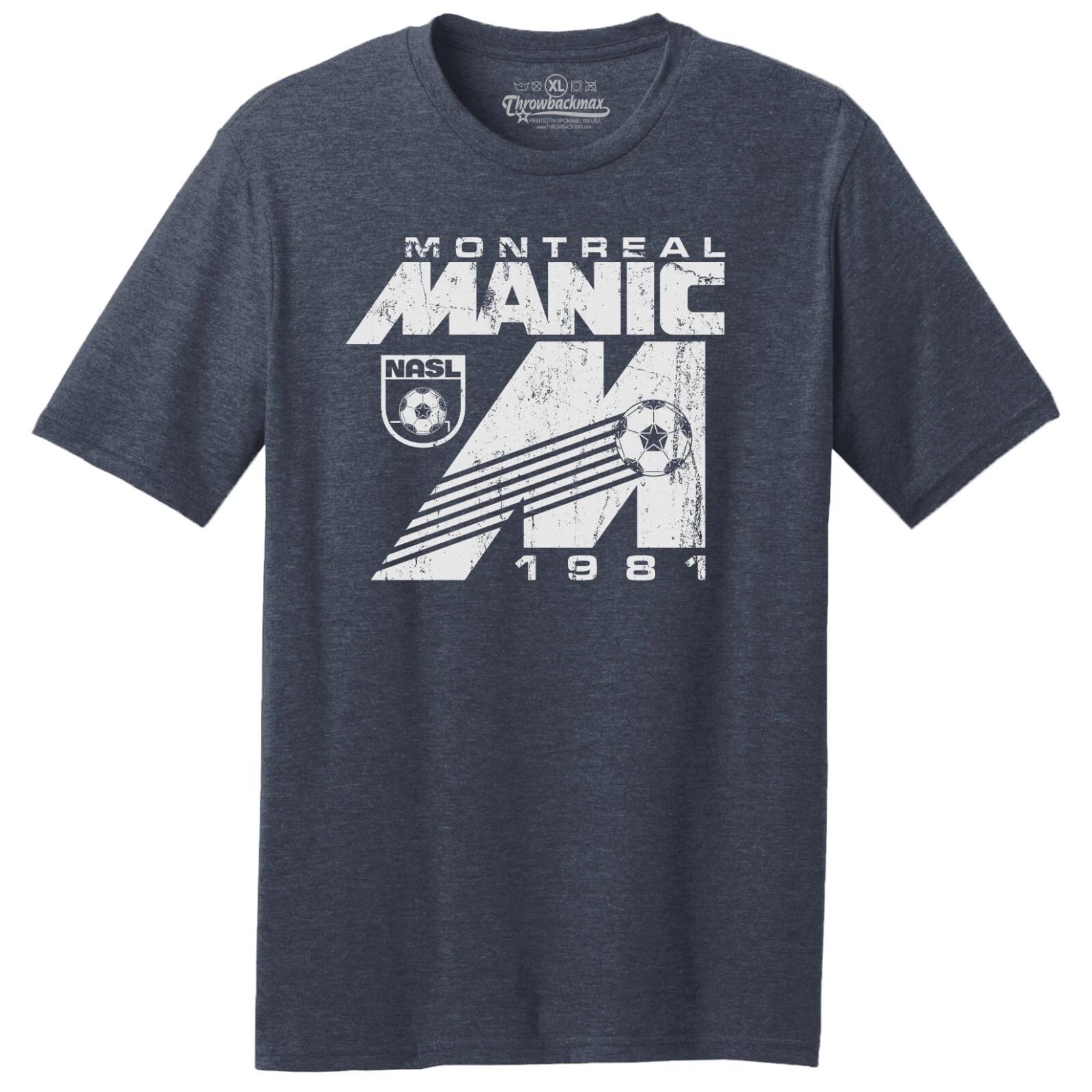 

Montreal Manic NASL Soccer 1981 TRI-BLEND Tee Shirt - Canadiens, Expos S