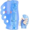 Male Masturbator Adult Sex Toys- Ultra-Soft Blue Ice Male Penis Vibrator Stroker Grip Blowjob Sex Toy Masturbation Sleeve 10 Vibrations Pocket Pussies