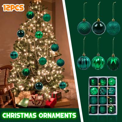 12PCS Weihnachten Ball Baubles Party Weihnachten Baum Dekorationen Hängen Ornament Dekor