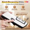 1 Pack Electric Knife Sharpener Professional Knife Sharpener Rechargeable Knife Sharpener for Sharp Kitchen Knives Kitchen Tools
