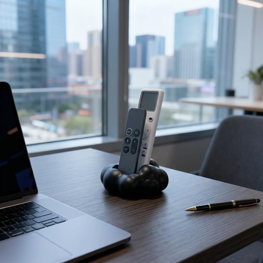 Eco-Friendly Desktop Storage Box 2 Grids Pen Organizer Stand Remote Control Holder Media Equipment