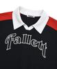 FALLETT Sporty Collared Sweatshirt Navy