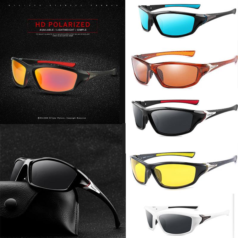 Polarized Men Sunglasses Women Retro Square Sport Fishing Cycling Driving