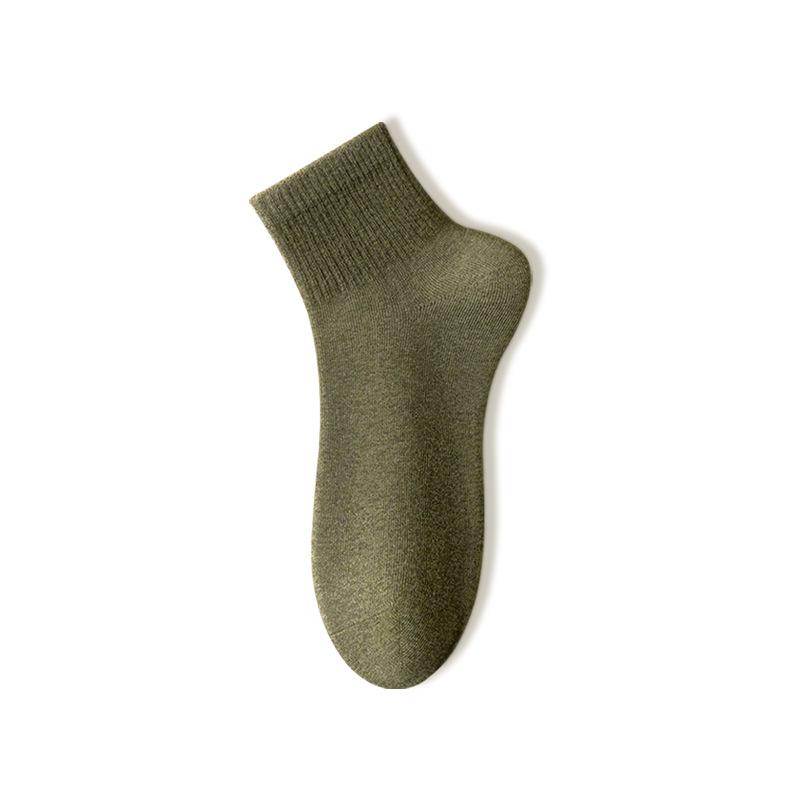 Men’s Seamless Mid-Calf Cotton Socks: Breathable, Antibacterial, Odor-Resistant, Sweat-Absorbing Sports Socks