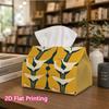 1pc, 2D Flat Printing, Tissue Box Abstract Bird Pattern Printed Party Tissue Box, Multifunctional Kitchen And Dining Table, Coffee Table And Dining Ta