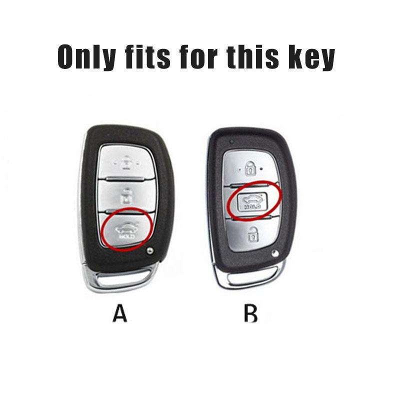 Zinc Alloy Car Key Case Cover For Hyundai Verna Sonata Elantra Tucson Auto Creta I10 I20 Santa Fe2016 2017 2018 Auto Accessories HH51