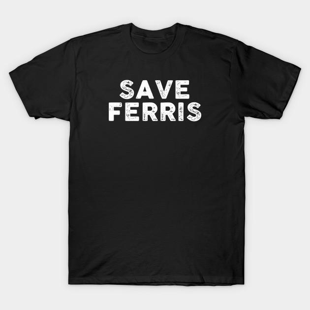 

Men Black Print T-shirt Save Ferris - White No-Cut Transfer Paper Print Cotton Tshirt 4XL чорний