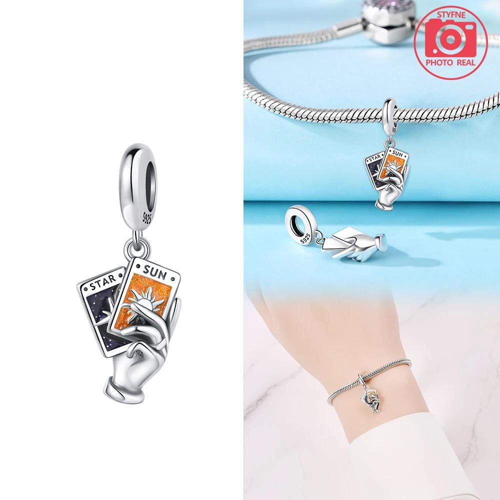 New Copper Colors Tarot Card Lover Pendants Fits Copper Colors Genuine Bracelet DoItYourself Birthday Jewellery Gifts