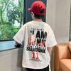 Boys 2024 Summer Short-Sleeved Slam Dunk T-Shirt for Kids