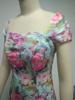 2020 Summer Rose Print Sweetheart Neck Scallop Shoulder Slimming Women's Dress