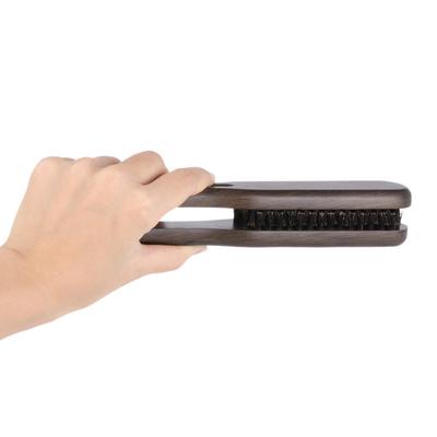 Straightening Comb Double Sided Brush Clamp Hair Hairdressing Natural Bristle Hair Comb Hairstylig
