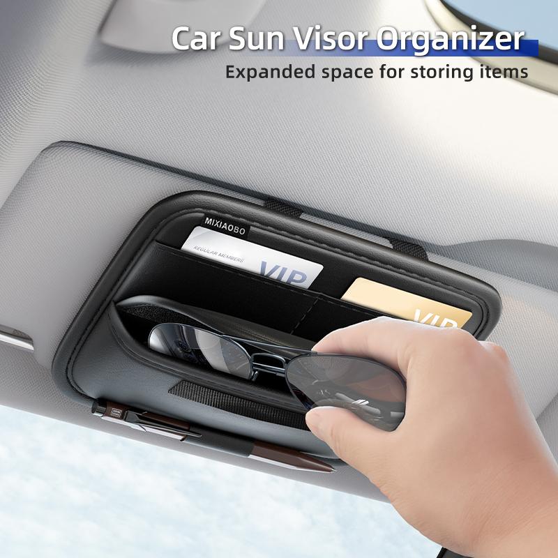 ALO1 Car Valve Glasses Box Sun Visor Glasses Holder Sunglasses Case For Tesla Model 3 Y S X 2021 Roadster Cybertruck Juguete