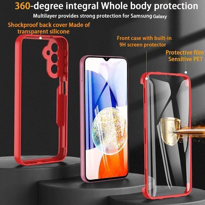 Coque - Samsung - Galaxy A16 5G - Protection 360° - Bordure Renforcée - Rouge