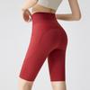 Women's High Waist Biker Shorts With Pockets Quick Dry 5 Inch Shark Workout Yoga Cycling Shorts