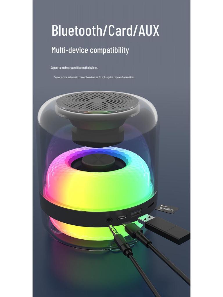 YD-19 RGB Bluetooth Speaker - HIFI Sound, Heavy Bass, Compact Design