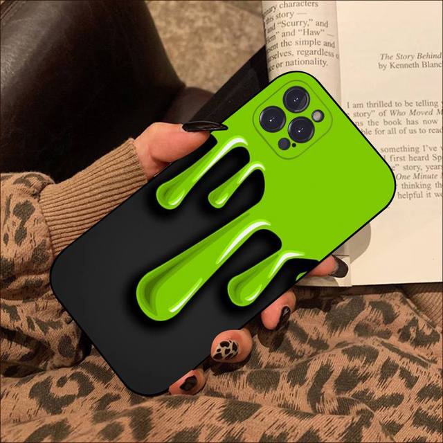 

Чехол для телефона с капающей слизью для Iphone 8, 7, 6, 6s Plus X Se 2020 Xr Xs 14, 11, 12, 13 Mini Pro Max, чехол для мобильного телефона For iphone 14