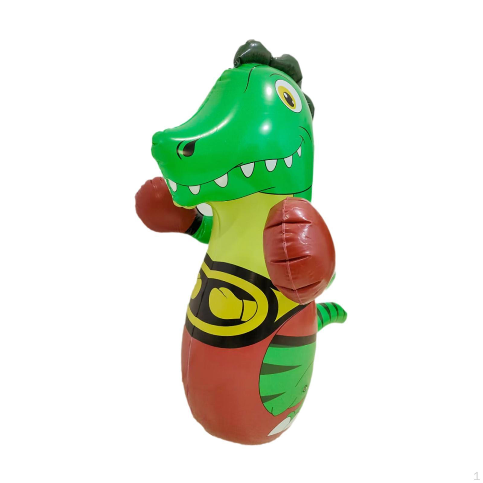 Надувная боксерская груша-динозавр для детей Устойчивый тренировочный снаряд Упражнения