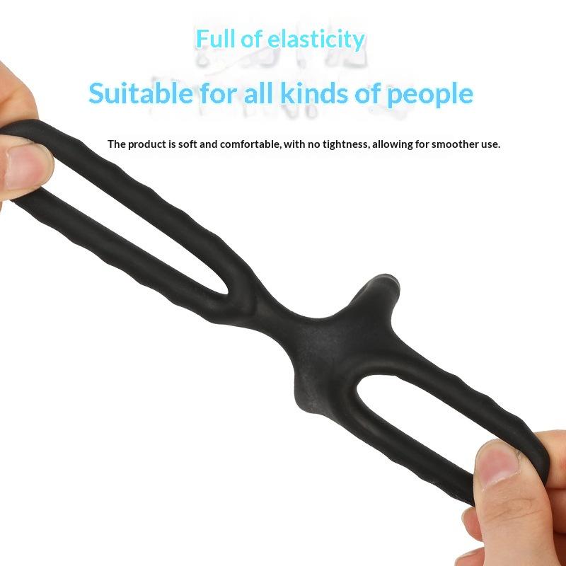 Male Scrotum Penis Ring Silicone Stretchy Cock Ring Delay Ejaculation Cock Scrotal Binding Ring Sex Toys For Man Adult Product