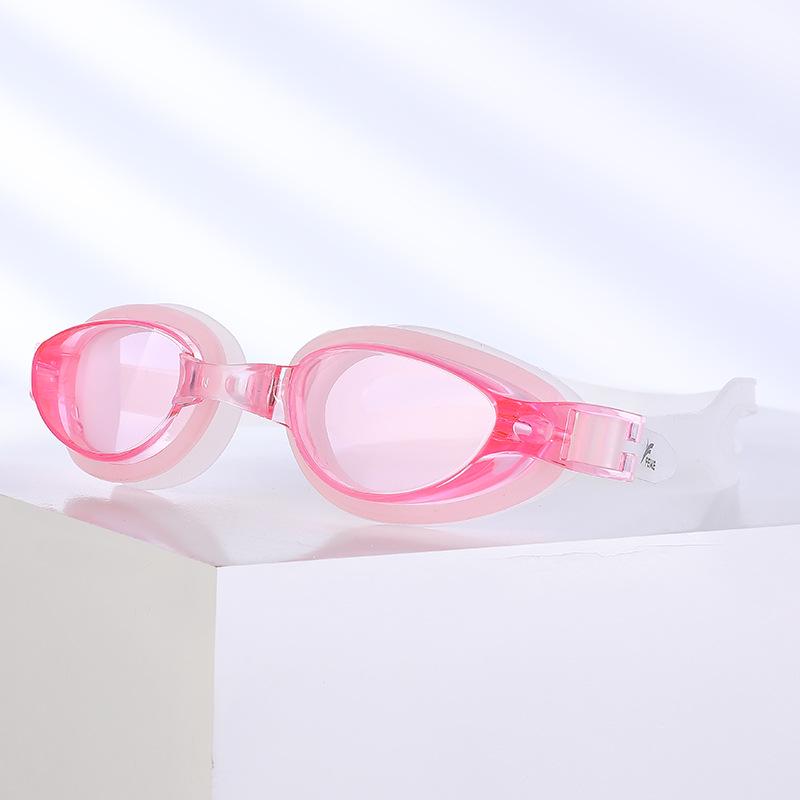 Men's & Women's Anti-Fog Waterproof HD Swimming Goggles for Adults - Plano Myopia, Transparent Lens, Professional Use