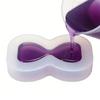 2 Pieces Flexible Silicone Sand Clock Molds Versatile Casting Tool for Soap Candle Making and Artistic Creation