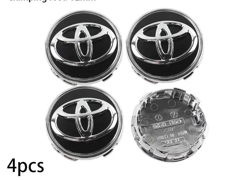Hub Caps 4pcs 62mm Car Tyre Wheel Center Hub Cap Badge For Toyota Rav4 Yaris Hrv Hilux C-hr Prado Prius Avensis Corolla Camry ac