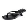 Summer New High-heeled Sandals Women's High-end Flip-flops Toe Slippers Women's Shoes with Heels To Go Out