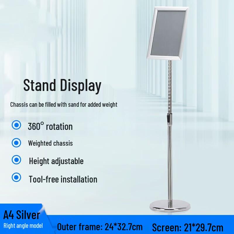 Kaen Adjustable Stainless Steel Sign Holder