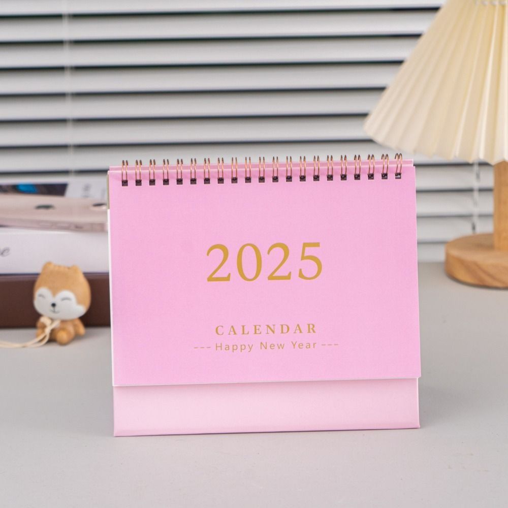Creative Desktop Calendar 2025 Standing Flip Calendar Simple 2024-2025 Calendar  Gifts