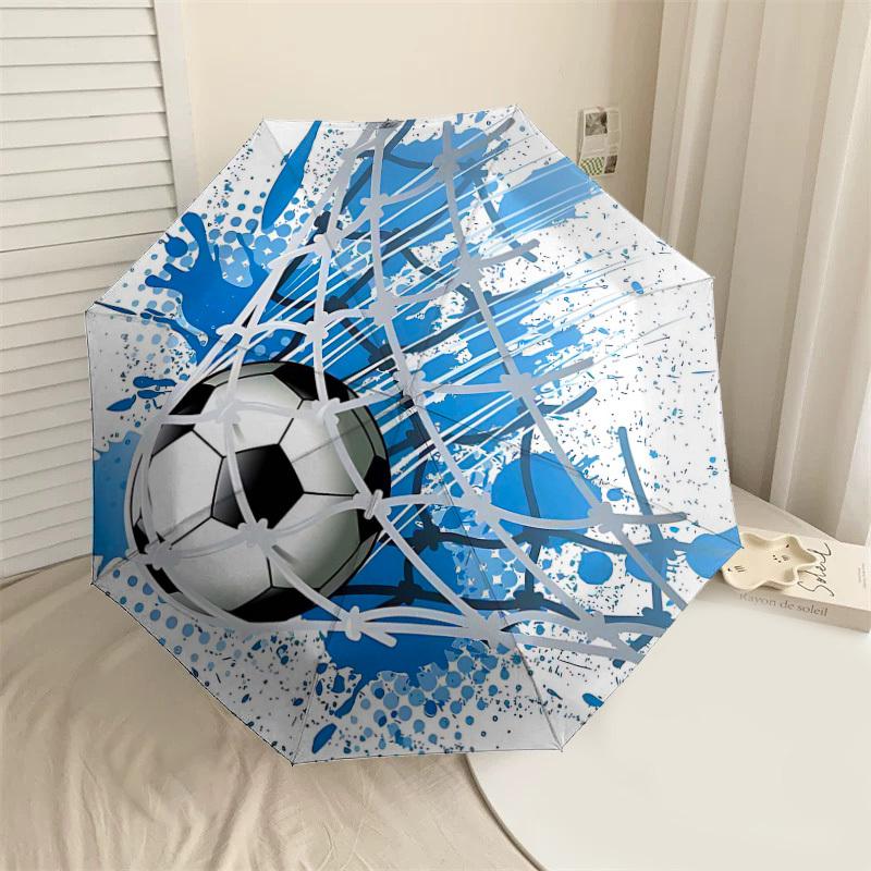 

1PC Soccer ball Net Umbrella-8-Rib Reinforced Portable Folding Travel Suitable for All Seasons Outdoor Daily Use-H0327