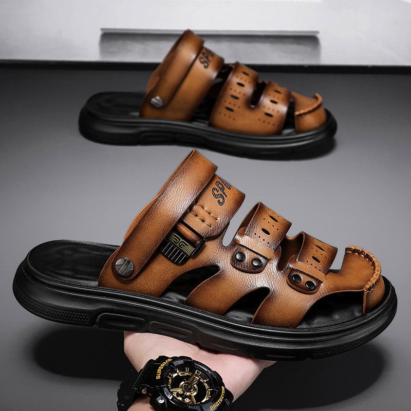 

Casual sandals 2025 summer new trend versatile men s outdoor two-wear dual-purpose sports wear-resistant dad slippers 44