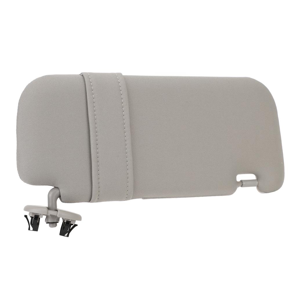 Sun Visor Fabric Grey Sun Shielding Visor Mirror with Makeup Mirror Replacement for Toyota Corolla 2007 To 2013 Left